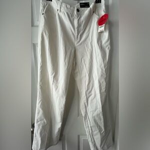 Style and Co. women’s corduroy pants
Size 12 Stretch 
White
NWT
